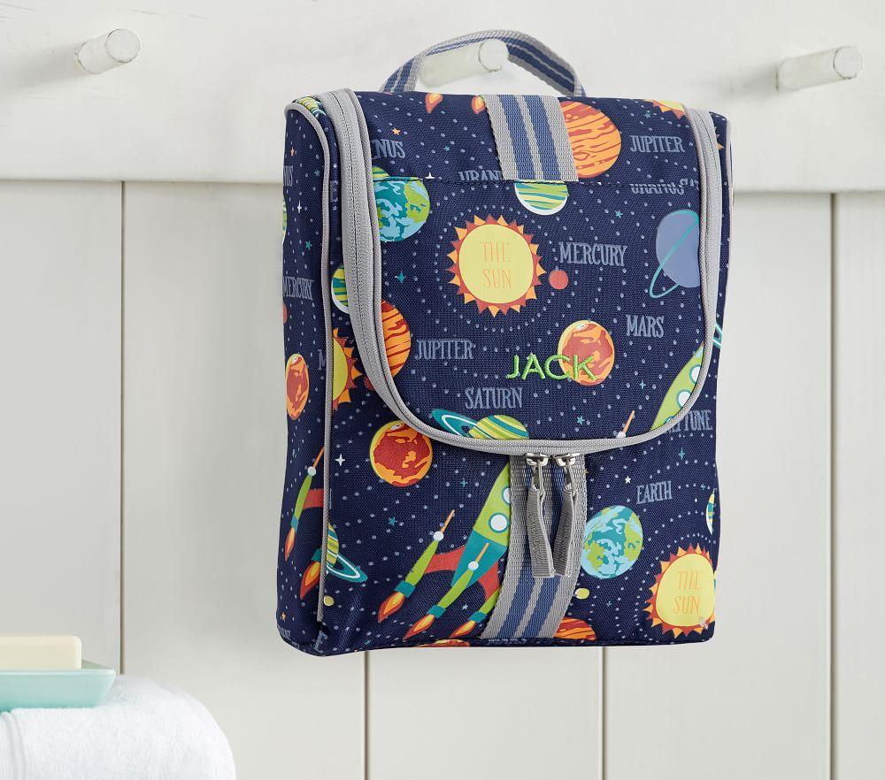 Mackenzie Navy Solar System Glow-in-the-dark Toiletry Bag